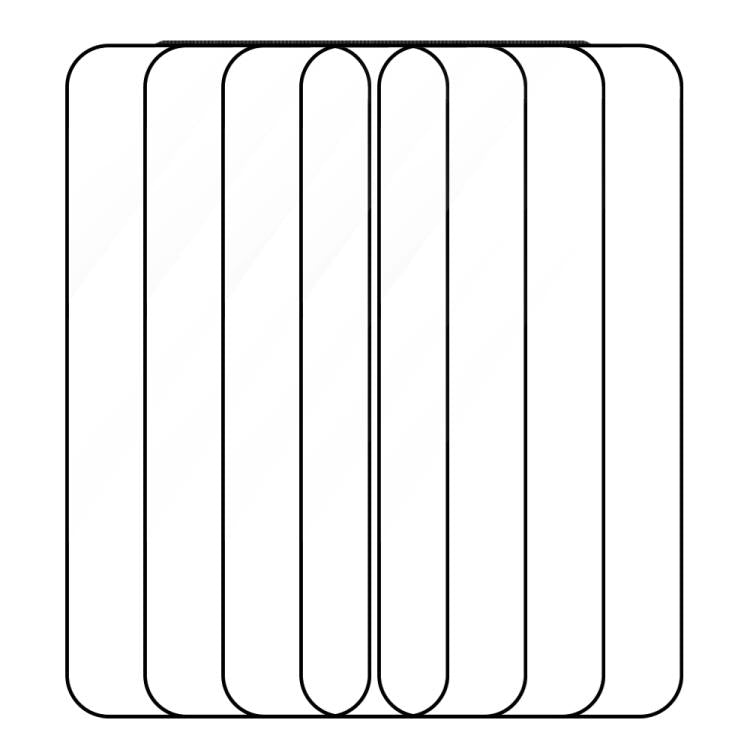 For Honor Magic7 5pcs / Pack Do As You Wish Silk Screen Printed HD Tempered Glass Film - Black