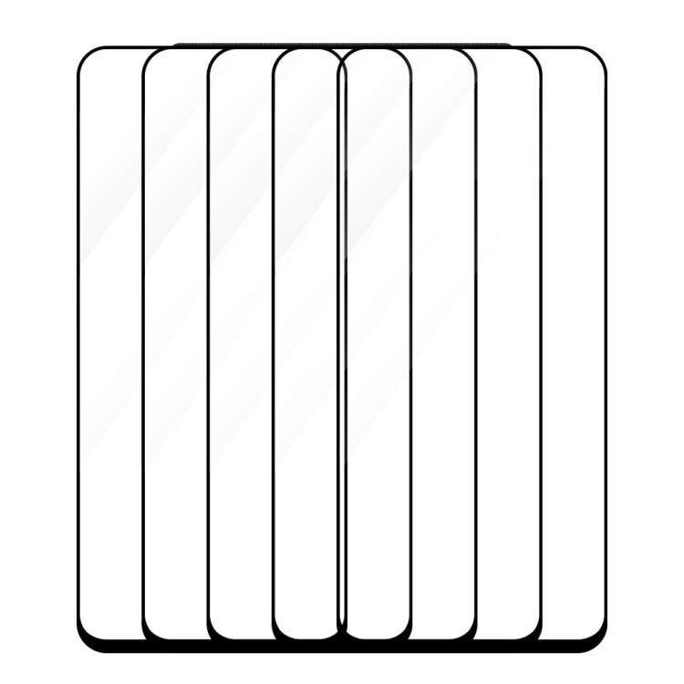 For Honor X7c 4G 5pcs / Pack Do As You Wish Silk Screen Printed HD Tempered Glass Film - Black