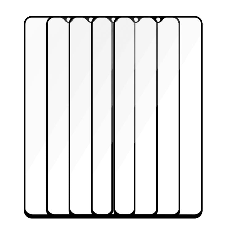 For Honor Play9C 5pcs / Pack Do As You Wish Silk Screen Printed HD Tempered Glass Film - Black