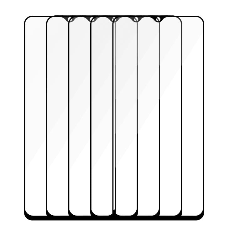 For Honor Play 30m 5pcs / Pack Do As You Wish Silk Screen Printed HD Tempered Glass Film - Black