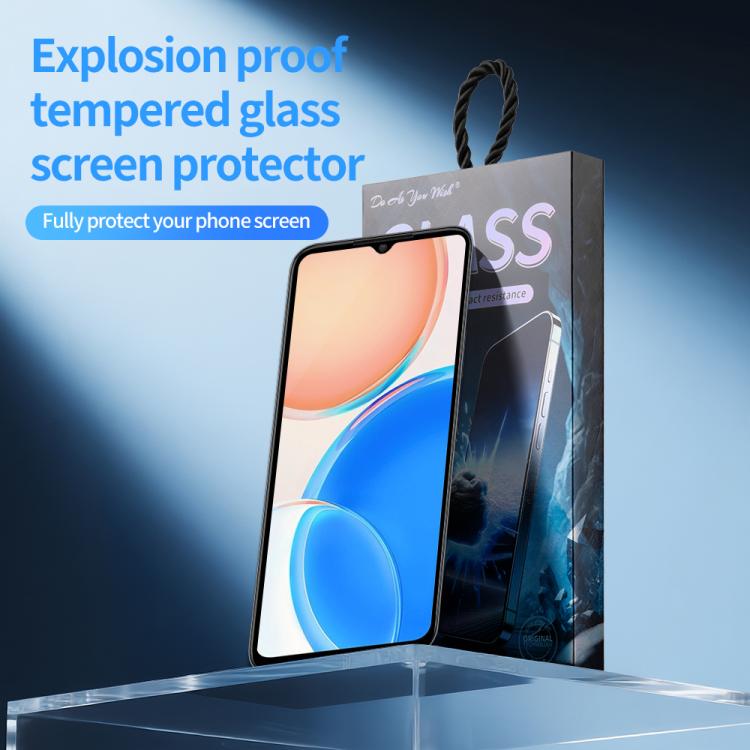 For Honor Play 30m 5pcs / Pack Do As You Wish Silk Screen Printed HD Tempered Glass Film - Black