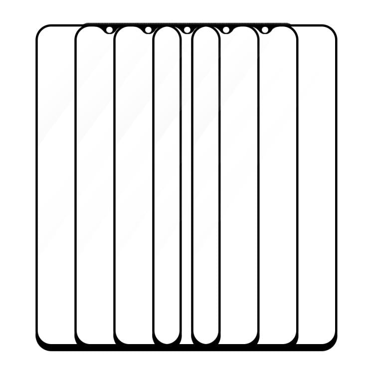 For Honor Play 50 5pcs / Pack Do As You Wish Silk Screen Printed HD Tempered Glass Film - Black