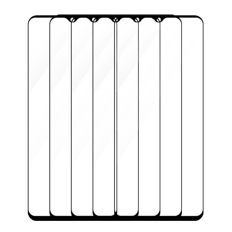 For Honor X6 5G 5pcs / Pack Do As You Wish Silk Screen Printed HD Tempered Glass Film - Black