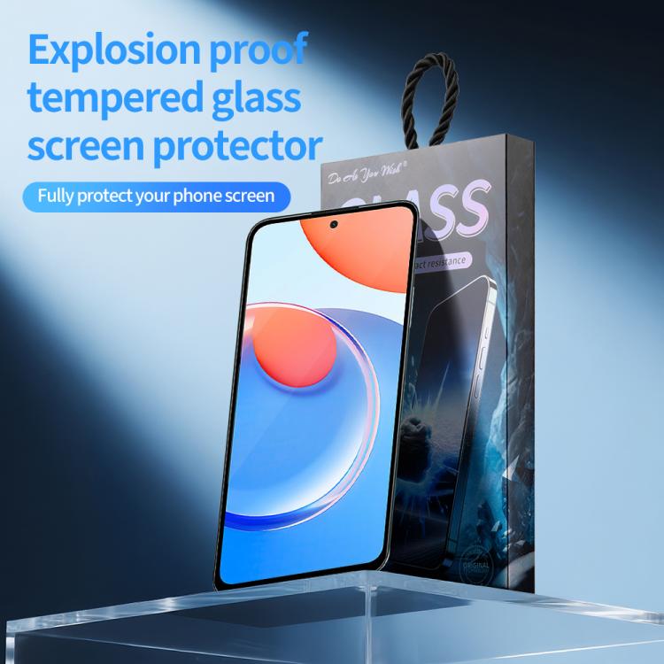 For Honor Play 8T 5pcs / Pack Do As You Wish Silk Screen Printed HD Tempered Glass Film - Black