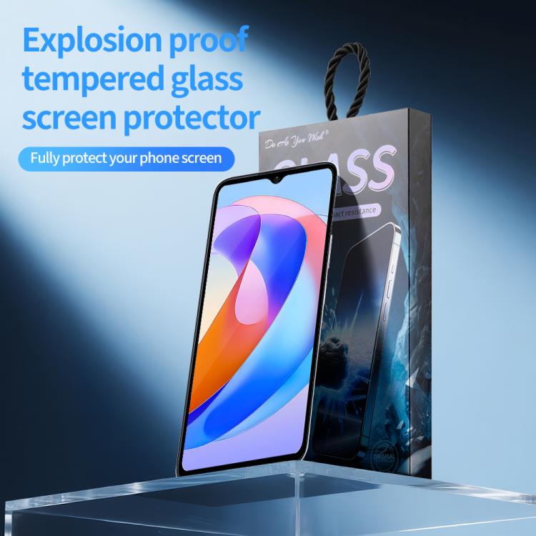 For Honor Play 40C 5pcs / Pack Do As You Wish Silk Screen Printed HD Tempered Glass Film - Black