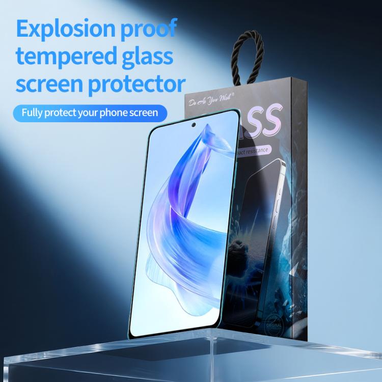 For Honor 90 Lite 5pcs / Pack Do As You Wish Silk Screen Printed HD Tempered Glass Film - Black