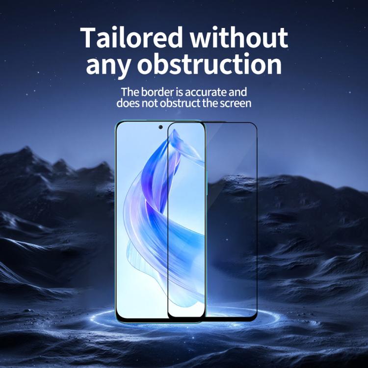 For Honor 90 Lite 5pcs / Pack Do As You Wish Silk Screen Printed HD Tempered Glass Film - Black