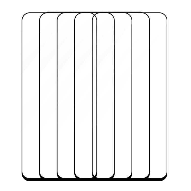 For Honor Play7T Pro 5pcs / Pack Do As You Wish Silk Screen Printed HD Tempered Glass Film - Black