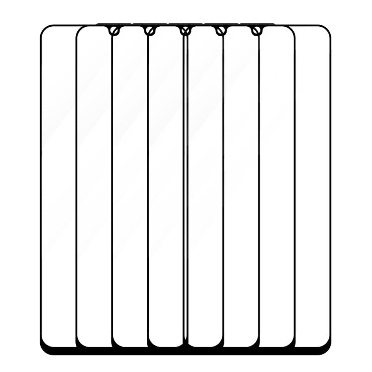 For Honor X7a 5pcs / Pack Do As You Wish Silk Screen Printed HD Tempered Glass Film - Black