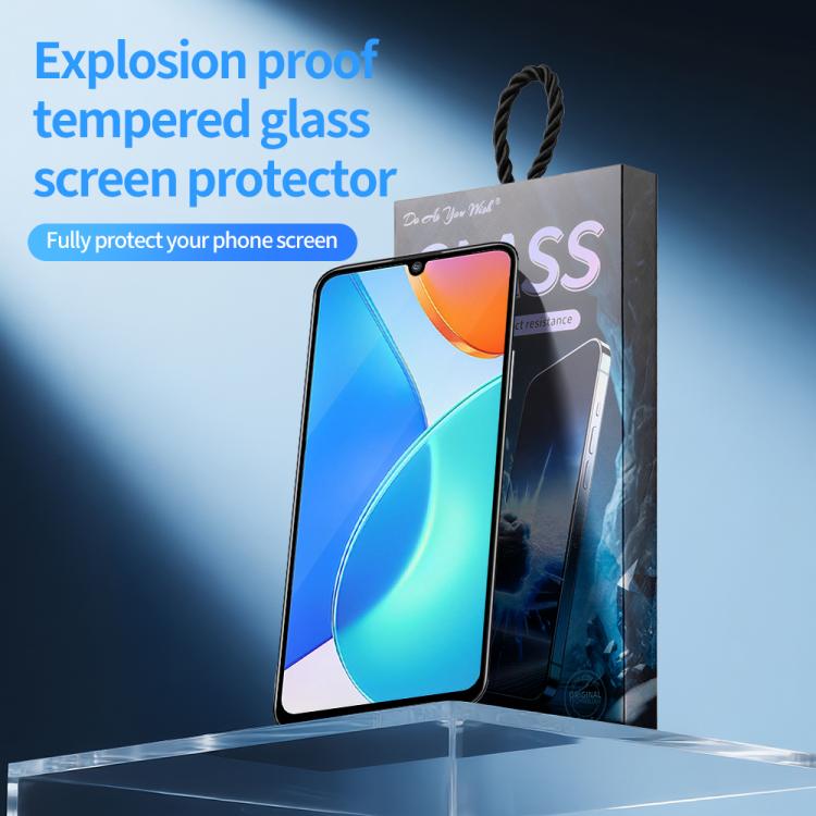 For Honor Play 30 Plus 5pcs / Pack Do As You Wish Silk Screen Printed HD Tempered Glass Film - Black