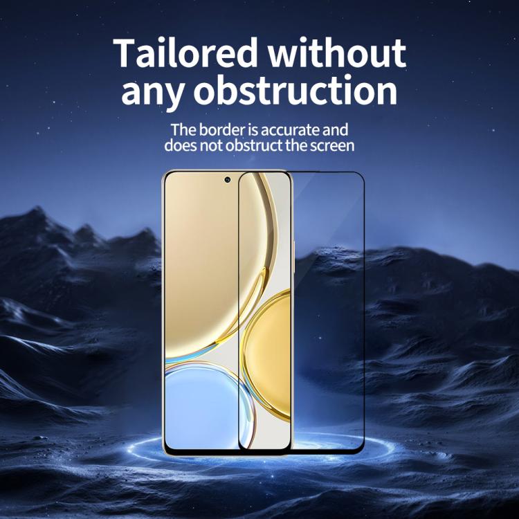 For Honor X30 5G 5pcs / Pack Do As You Wish Silk Screen Printed HD Tempered Glass Film - Black