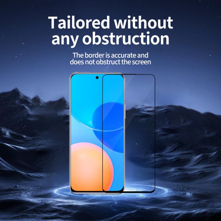 For Honor Play 5T Pro 5pcs / Pack Do As You Wish Silk Screen Printed HD Tempered Glass Film - Black