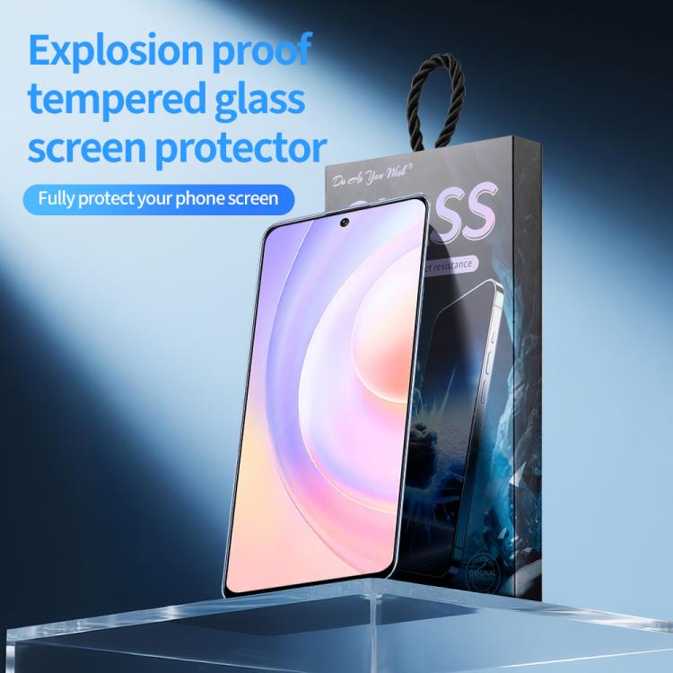 For Honor 50 SE 5pcs / Pack Do As You Wish Silk Screen Printed HD Tempered Glass Film - Black