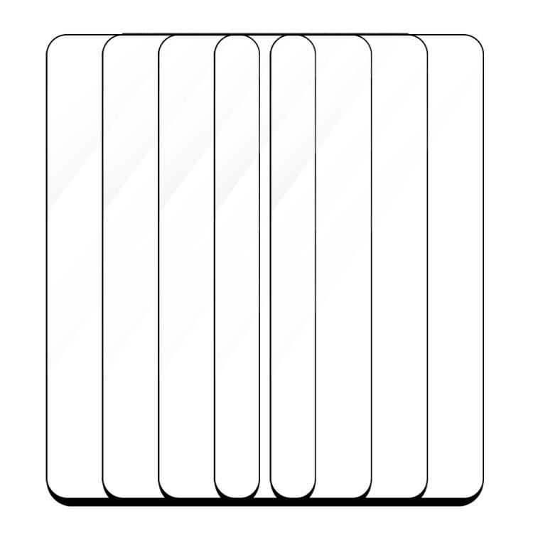 For Honor X20 SE 5pcs / Pack Do As You Wish Silk Screen Printed HD Tempered Glass Film - Black