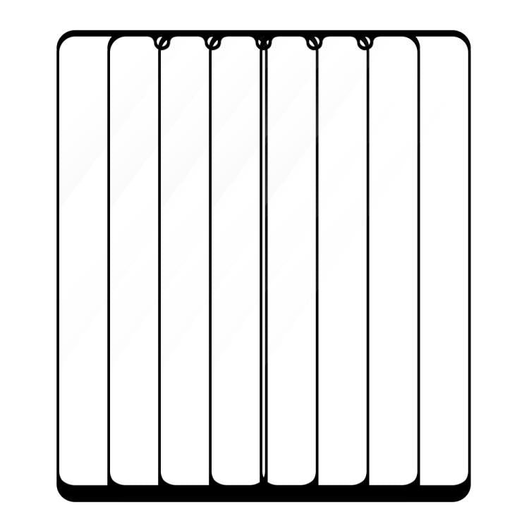 For Honor Play 5T Youth 5pcs / Pack Do As You Wish Silk Screen Printed HD Tempered Glass Film - Black