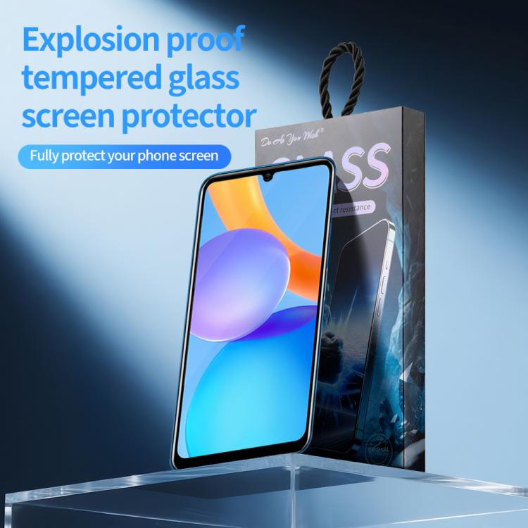 For Honor Play 5T Youth 5pcs / Pack Do As You Wish Silk Screen Printed HD Tempered Glass Film - Black