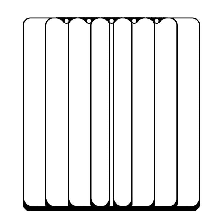 For Honor Play 5T 5pcs / Pack Do As You Wish Silk Screen Printed HD Tempered Glass Film - Black