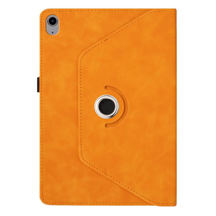 For iPad 2022 / 2025 Smile Embossed Rotation Holder Leather Smart Tablet Case