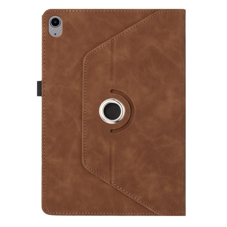 For iPad 2022 / 2025 Smile Embossed Rotation Holder Leather Smart Tablet Case