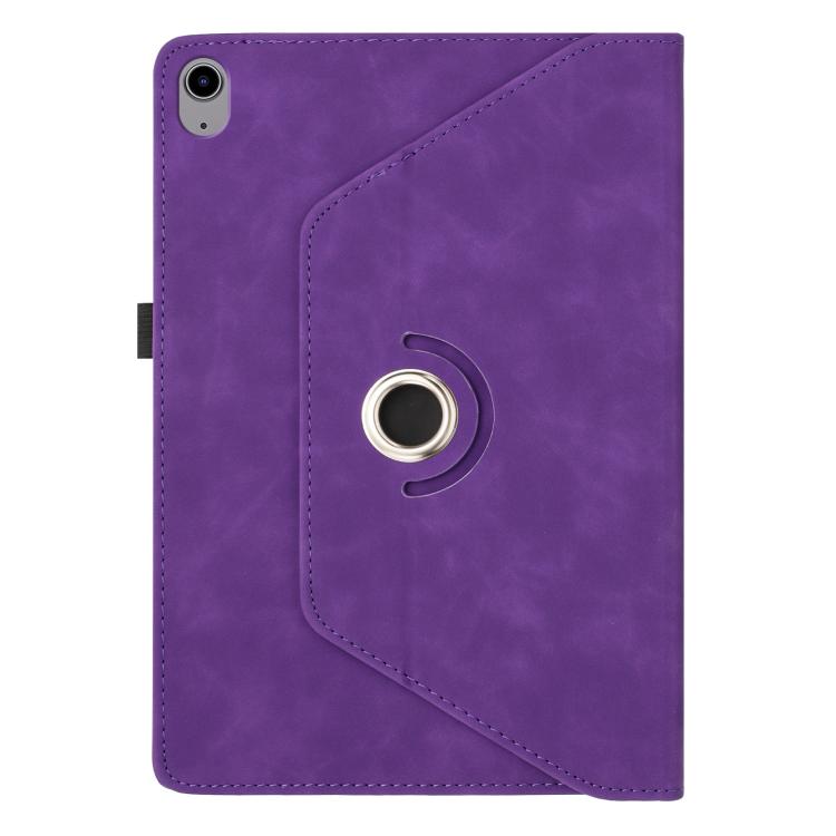 For iPad 2022 / 2025 Smile Embossed Rotation Holder Leather Smart Tablet Case