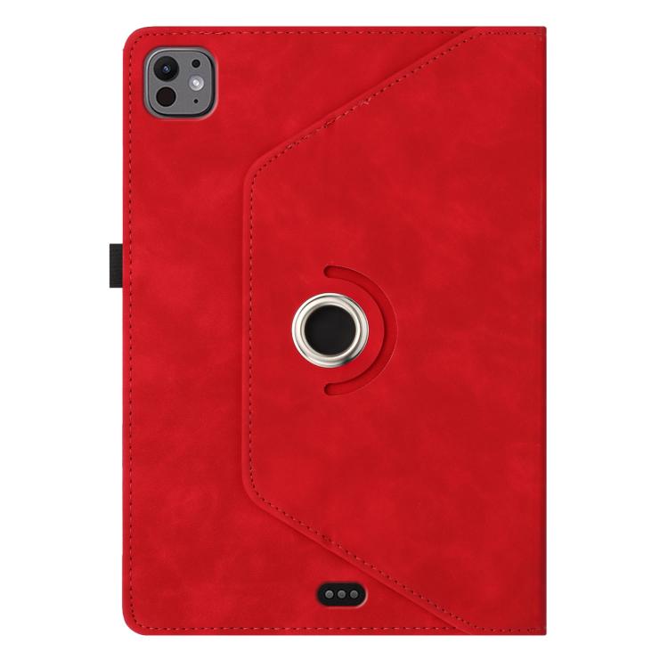 For iPad Air 11 2026 / 2025 / 2024 Smile Embossed Rotation Holder Leather Smart Tablet Case