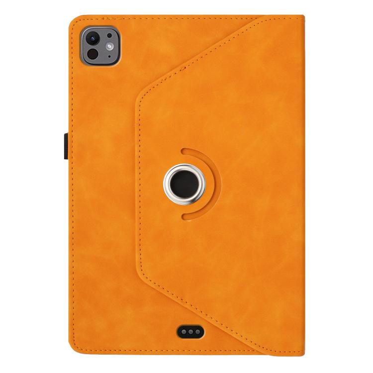 For iPad Air 11 2026 / 2025 / 2024 Smile Embossed Rotation Holder Leather Smart Tablet Case