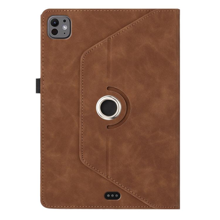 For iPad Air 11 2026 / 2025 / 2024 Smile Embossed Rotation Holder Leather Smart Tablet Case