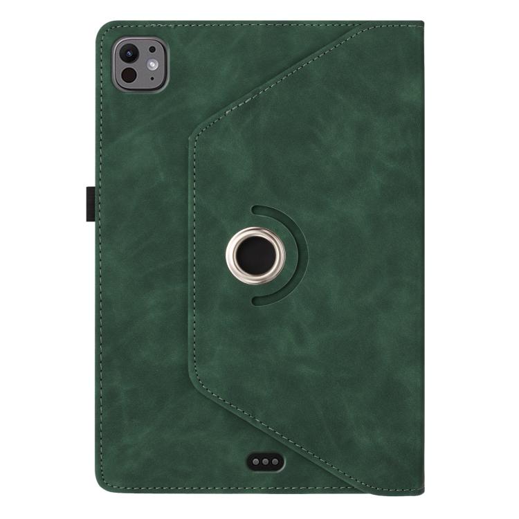 For iPad Air 11 2026 / 2025 / 2024 Smile Embossed Rotation Holder Leather Smart Tablet Case