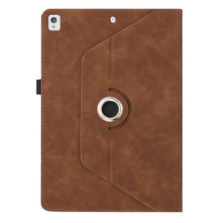 For iPad 10.2 2020 / 2019 / 10.5 2019 Smile Embossed Rotation Holder Leather Smart Tablet Case
