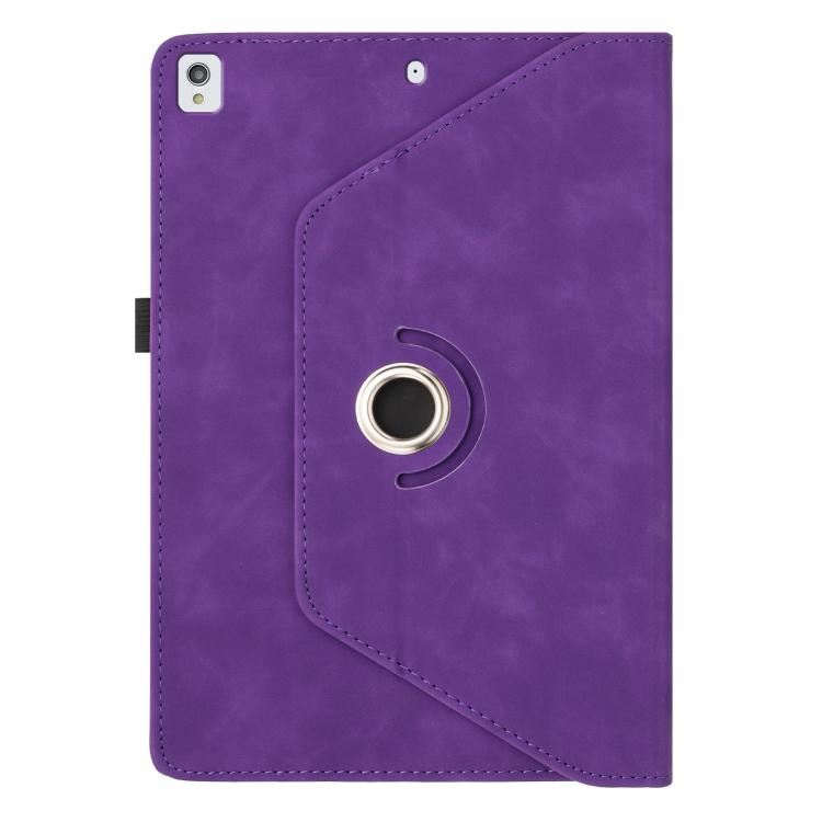 For iPad 10.2 2020 / 2019 / 10.5 2019 Smile Embossed Rotation Holder Leather Smart Tablet Case