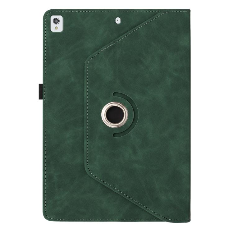 For iPad 10.2 2020 / 2019 / 10.5 2019 Smile Embossed Rotation Holder Leather Smart Tablet Case