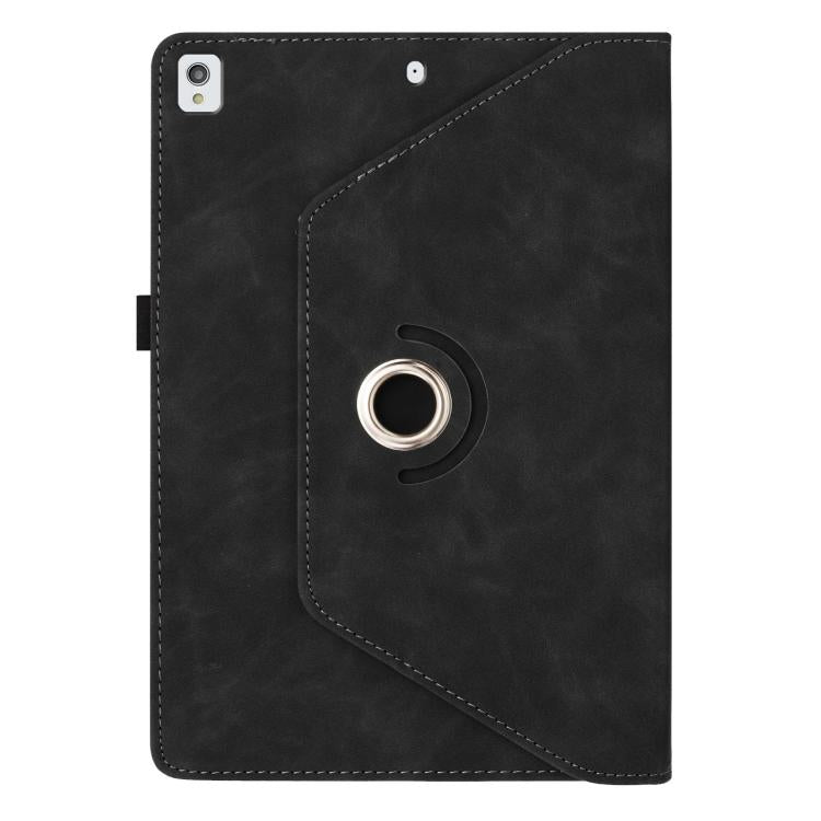 For iPad 10.2 2020 / 2019 / 10.5 2019 Smile Embossed Rotation Holder Leather Smart Tablet Case
