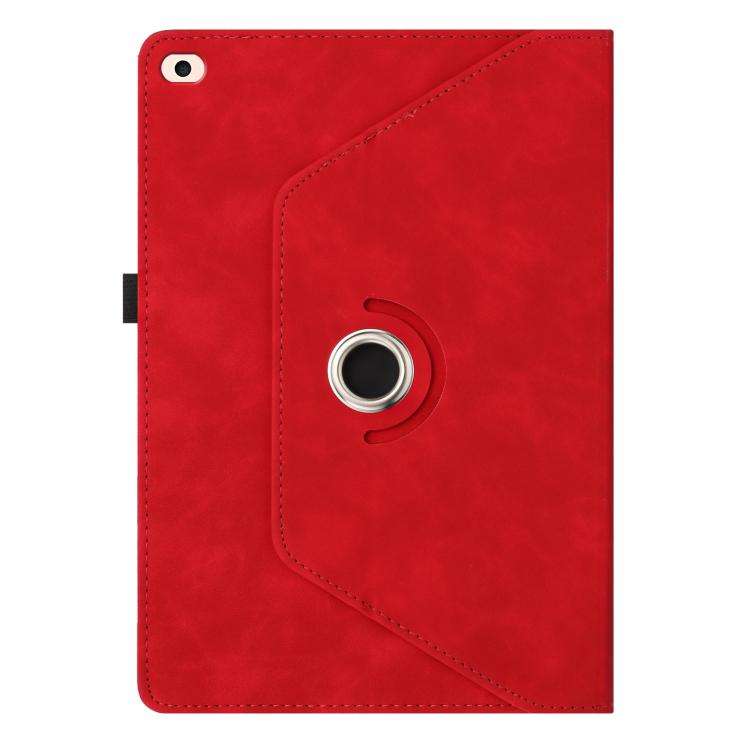 For iPad Air 2 / 1 / 9.7 2018 / 2017 Smile Embossed Rotation Holder Leather Smart Tablet Case