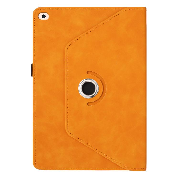 For iPad Air 2 / 1 / 9.7 2018 / 2017 Smile Embossed Rotation Holder Leather Smart Tablet Case