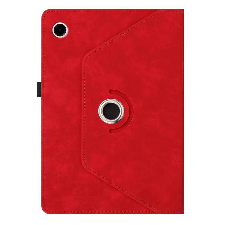 For Samsung Galaxy Tab A11+ / A9+ Smile Embossed Rotation Holder Leather Smart Tablet Case
