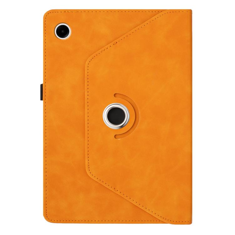 For Samsung Galaxy Tab A11+ / A9+ Smile Embossed Rotation Holder Leather Smart Tablet Case