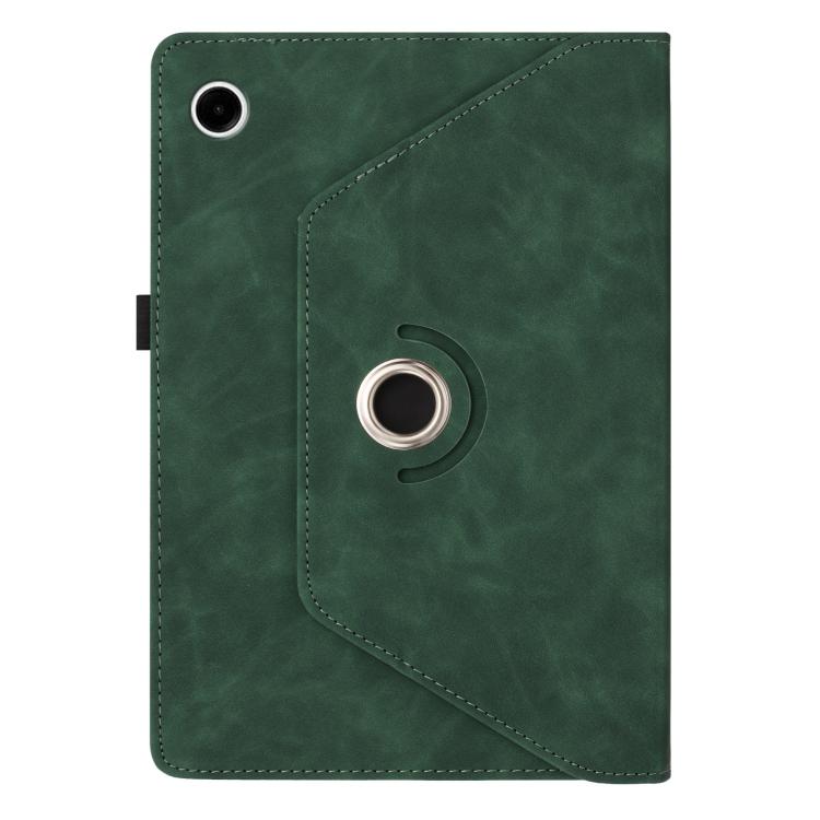 For Samsung Galaxy Tab A11+ / A9+ Smile Embossed Rotation Holder Leather Smart Tablet Case