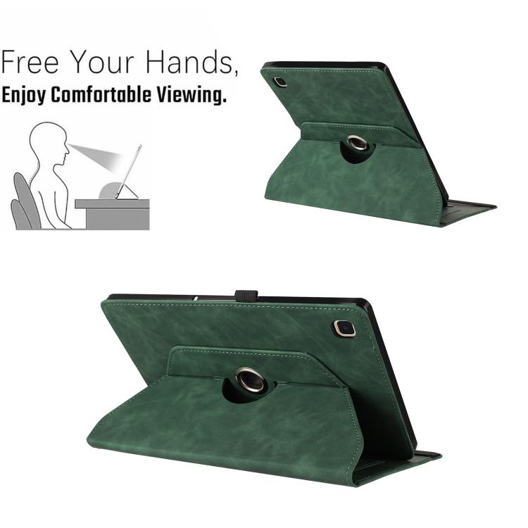 For Samsung Galaxy Tab S6 Lite 2024 Smile Embossed Rotation Holder Leather Smart Tablet Case