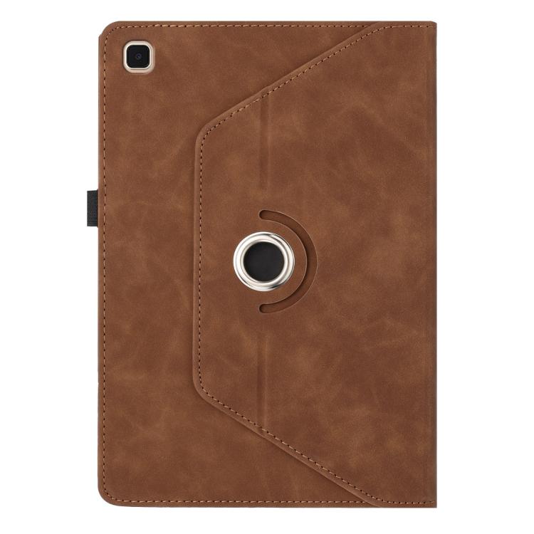 For Samsung Galaxy Tab A7 2020 Smile Embossed Rotation Holder Leather Smart Tablet Case