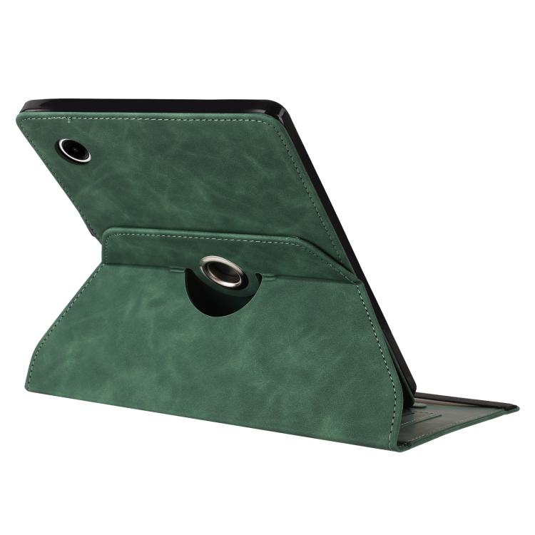 For Samsung Galaxy Tab A11 / A9 Smile Embossed Rotation Holder Leather Tablet Case
