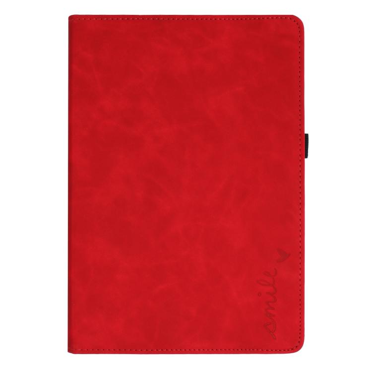 For Samsung Galaxy Tab A 10.1 2019 Smile Embossed Rotation Holder Leather Tablet Case