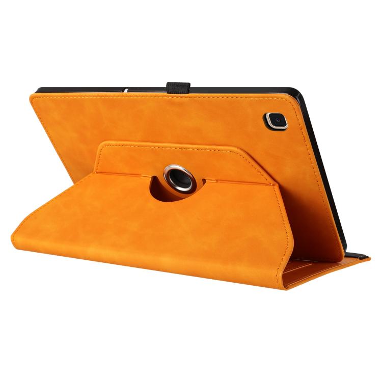 For Samsung Galaxy Tab A 10.1 2019 Smile Embossed Rotation Holder Leather Tablet Case