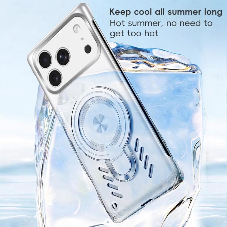 For iPhone 17 Pro Max Ice Sense Series Graphene Cooling MagSafe Holder Phone Case
