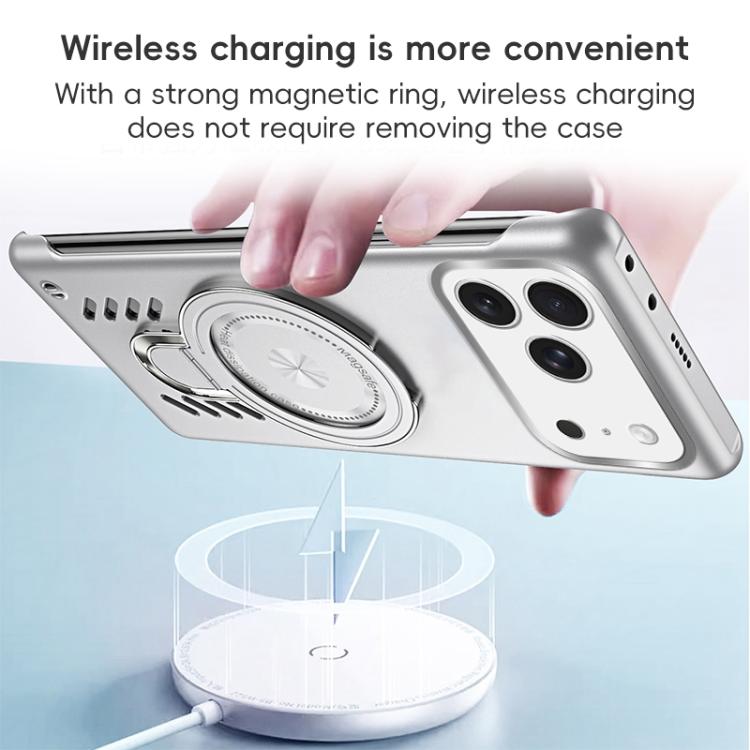 For iPhone 17 Pro Max Ice Sense Series Graphene Cooling MagSafe Holder Phone Case