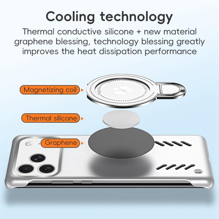 For iPhone 17 Pro Max Ice Sense Series Graphene Cooling MagSafe Holder Phone Case