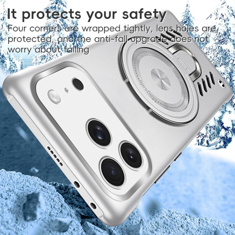 For iPhone 17 Pro Max Ice Sense Series Graphene Cooling MagSafe Holder Phone Case