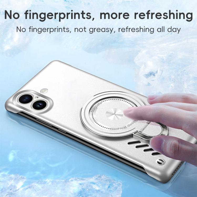 For iPhone 17 Ice Sense Series Graphene Cooling MagSafe Holder Phone Case