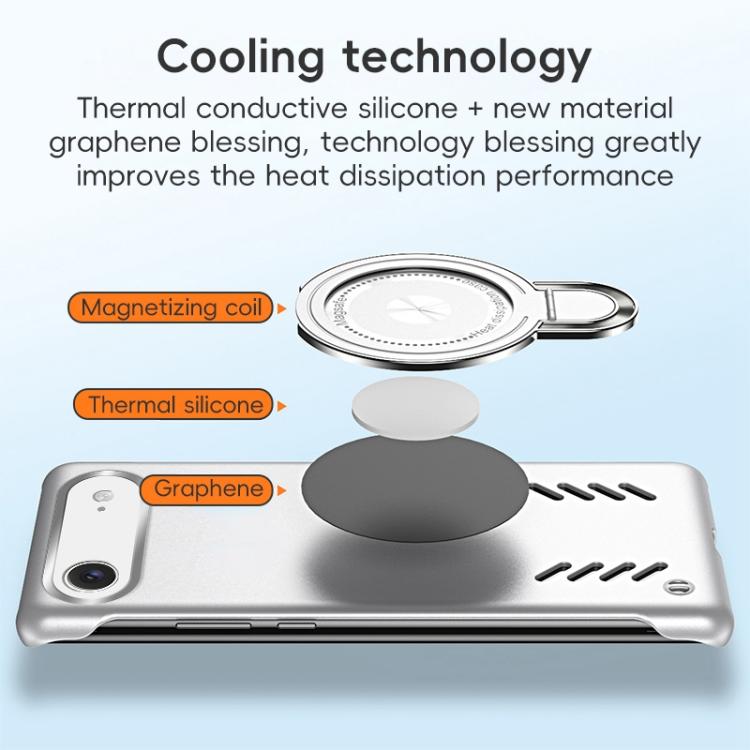 For iPhone Air Ice Sense Series Graphene Cooling MagSafe Holder Phone Case