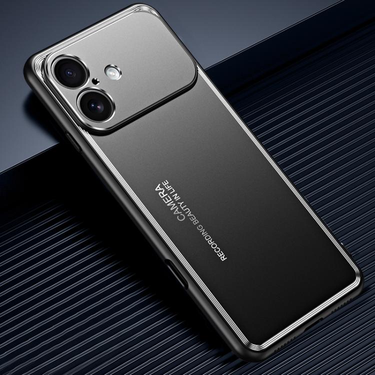 For iPhone 17 Frosted Metal Phone Case
