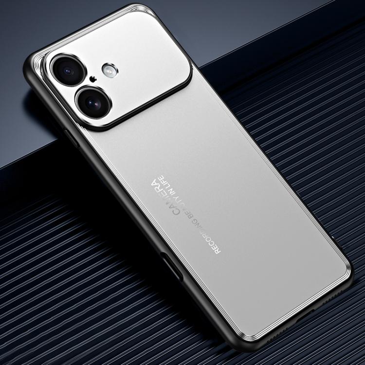 For iPhone 17 Frosted Metal Phone Case